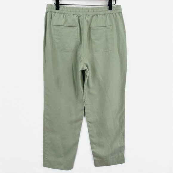 Banana Republic Pants Women Small Light Green Linen Pull On Elastic Waist Comfy - Picture 7 of 15